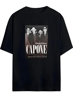Von Labas Efsanevi Tarz,efsanevi Ikon: Al Capone Hayranlarına Özel Unisex Tişört