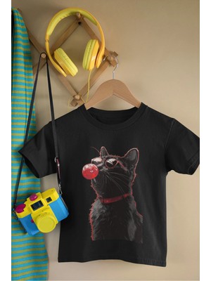 Von Labas Gum Cat Pamuklu Çocuk Tshırt
