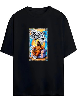 Von Labas Snoop Dogg Unısex Oversıze Pamuklu Tshırt
