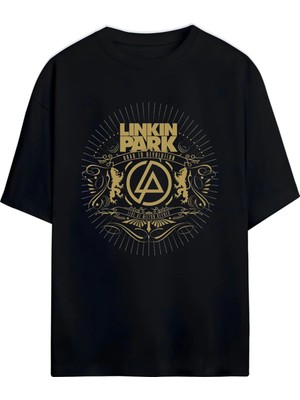 Von Labas Lınkın Park Unısex Oversıze Unısex %100 Pamuklu Tshırt