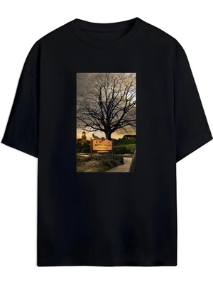 Von Labas The Vampıre Dıarıes (Vampir Günlükleri) Tasarımlı Unısex Oversıze Pamuklu T-Shırt