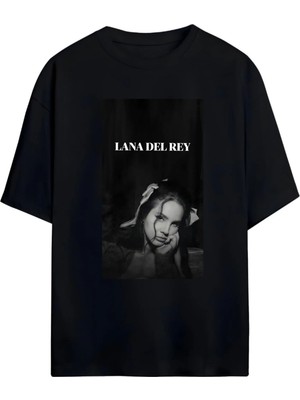 Von Labas Lana Del Rey Tasarımlı Unısex Yeni Sezon Oversıze Pamuklu  T-Shırt