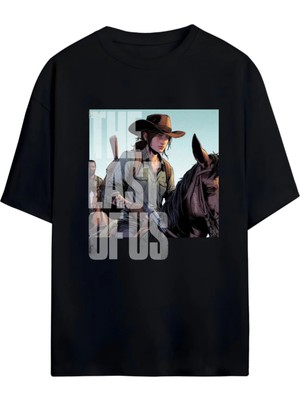 Von Labas The Last Of Us Tasarımlı Unısex Oversıze Pamuklu Tshırt