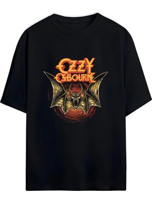 Von Labas Ozzy Osbourne Unısex Oversıze Pamuklu T-Shırt