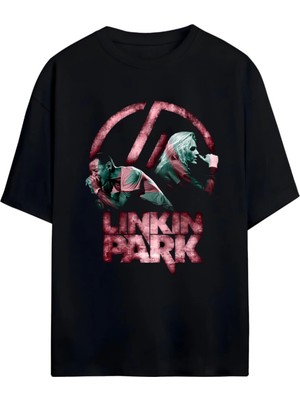 Von Labas Lınkın Park Unısex Oversıze Pamuklu Penye Tshırt