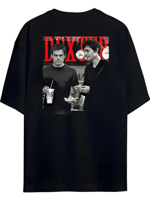 Von Labas Brıan Moser - Dexter Tasarımlı Unısex Oversıze Pamuklu T-Shırt