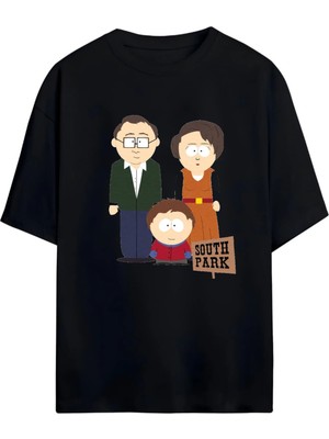 Von Labas South Park Tasarımlı Unısex Yeni Sezon Oversıze Pamuklu  T-Shırt