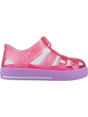 Igor Kız Çocuk Sandalet Pembe Renkli S10270-018 Tam Kalıp Rahat Kullanım