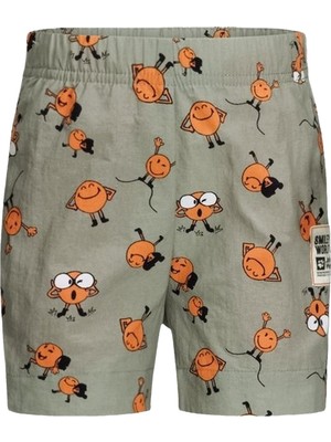 Belirtilmemiş Jack Wolfskin Smileyworld Shorts Unisex Çocuk Yeşil Şort