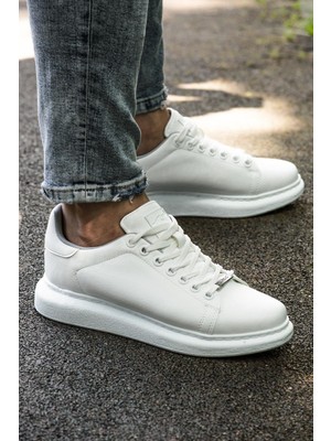 Beyaz L.A Polo Unisex Spor Ayakkabı 44 Düz Taban Erkekler İçin Orjinal Yerli Ürün