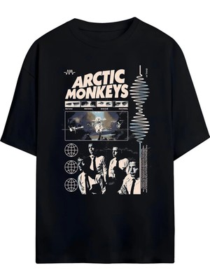 Von Labas Arctic Monkeys Tasarımlı Unisex Pamuklu T-Shirt