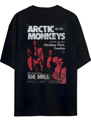 Von Labas Arctic Monkeys Tasarımlı Unisex Pamuklu T-Shirt