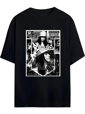 Von Labas Bıllıe Eılısh Tasarımlı Unısex Yeni Sezon Oversıze Pamuklu  T-Shırt