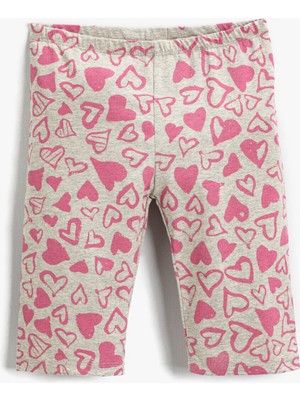 Koton Kapri Tayt Kalp Baskılı