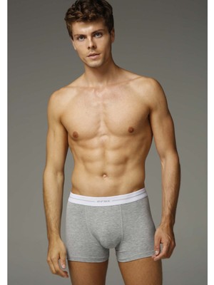 Eros Boxer Erkek Compact 3 Lü Karışık Renk XL Paça Tipi Desenli İç Giyim
