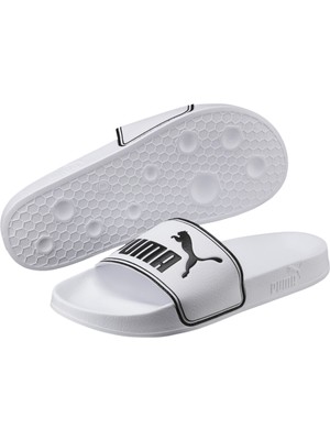 Puma Leadcat SLIDE Beyaz Terlik Yumuşak Sentetik Deri Bant ve Anatomik Taban ile Konforlu Kullanım