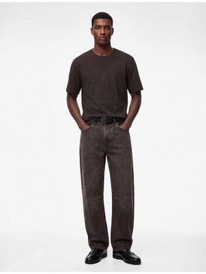 Koton Pamuklu Regular Fit Tok Kumaş Kısa Kollu Basic Bisiklet Yaka Tişört