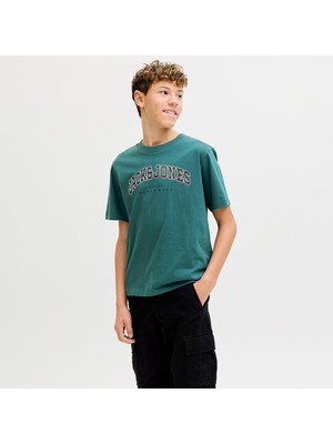 Jack & Jones Jack&jones Caleb Varsity Erkek Çocuk Yeşil Tişört