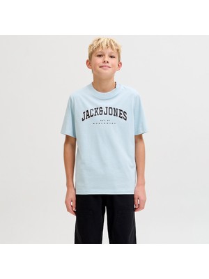 Jack & Jones Jack&jones Caleb Varsity Erkek Çocuk Mavi Tişört
