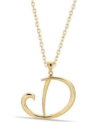 Bilezikci D Harfi 14 Ayar Altın Kolye