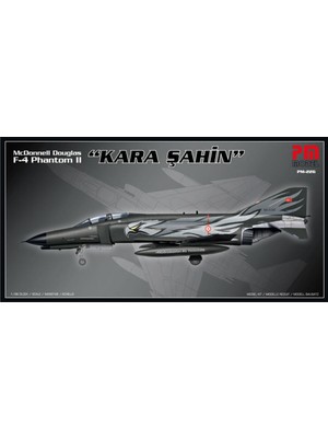 PM Model F-4 Phantom 2 Kara Şahin 1/96 Ölçek Demonte Plastik Uçak Maket Kiti