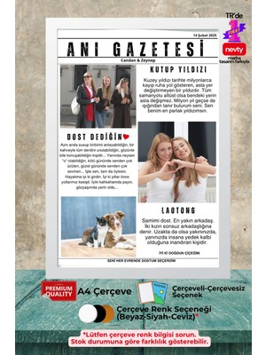 nevty a new world Anı Gazetesi Posteri, Doğum, Özel Gün, Nişan, Düğün, Her An İçin Kişiselleştirilebilir Hatıra/A4 Kağıt baskı (Çerçevesiz)