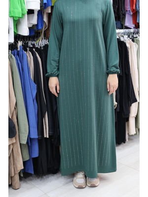 Nermin Önü Taşlı Elbise