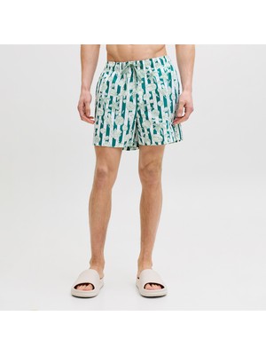 Jack & Jones Jack&jones Maui Vibes Novelty Aop Erkek Yeşil Mayo