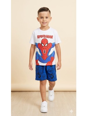 Wikiboom Örümcek Adam Baskılı Şort Takım
