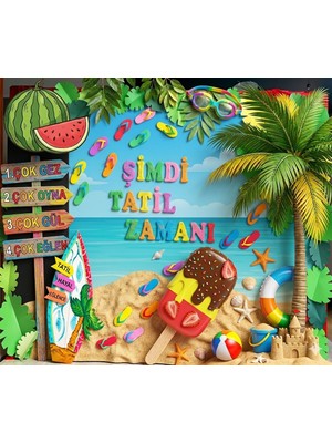 Promisebackdrop2 Karne Günü Pano,iyi Tatiller Pano Okul Etkinlik Kumaş Fon 200X 200 cm