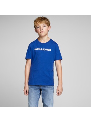 Jack & Jones Jack&jones Corp Logo Erkek Çocuk Mavi Tişört