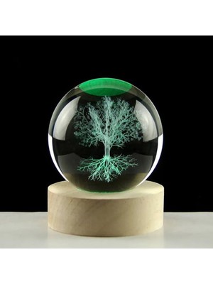 Periboia Renk Değiştiren Hayat Ağaçı Cam Küre