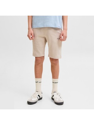Jack & Jones Jack&jones Gordon Archive Sweat Shorts Mid Erkek Çocuk Bej Şort