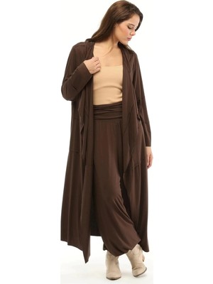 Kahverengi Şalvar Pantolon - Organik ve Şık Tasarım