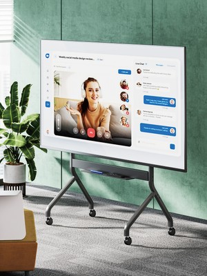 Cletech Slimlift Motorlu Tv Standı 55"-90" | 90 kg Kapasiteli | Uzaktan Kumandalı | Profesyonel Tekerlekli Tv Sehpası