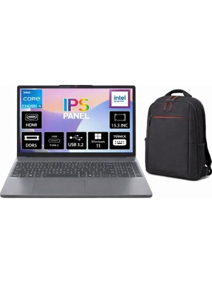 Lenovo Ideapad Slim 3 Intel Core I5 13420H 16GB 512GB SSD Windows 11 Pro 15.3" Wuxga IPS Taşınabilir Bilgisayar 83K1004ETR + Cimete Çanta