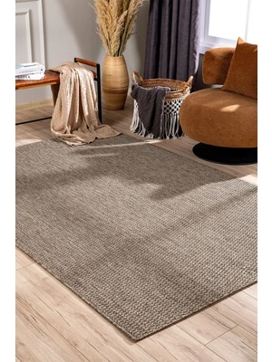 Koza Halı Loft Kahverengi Tozumaz Salon Koridor Balkon Teras Bahçe Oturma Odası Halısı A0806A