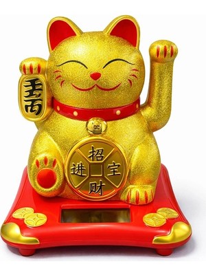 LTG Nova Güneş Enerjili Sallanan Şans Kedisi - Maneki Neko ALK4524