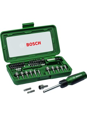Bosch 46 Parça Tornavidalı Vidalama ve Lokma Uçlu Aksesuar Seti