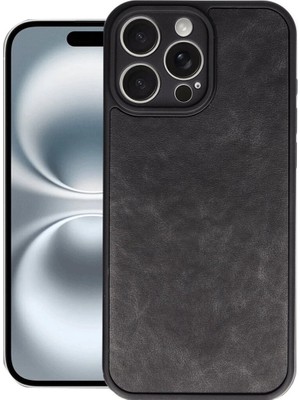 Sb Shopping Iphone 16 Kılıf Aras Deri Kapak - Siyah