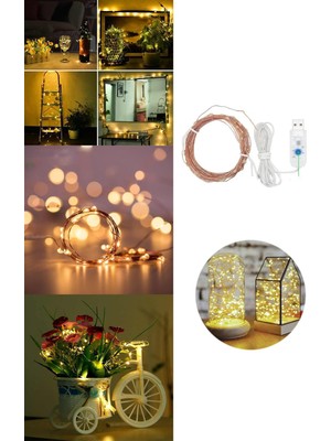 aklow akyoleticaret Aklow® Yılbaşı ve Özel Konsept Dekorasyon 5 mt USB Bağlantılı LED Işık