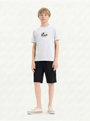 Broco Erkek Kız Çocuk Kombini Alt-Üst Takım Şort   Baskılı T-Shirt Anatolian Soul  R.2