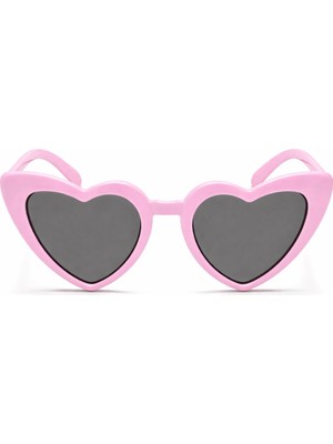 Periboia Pembe Retro Kalp Gözlük – 80’ler 90’lar Stil Parti Gözlüğü