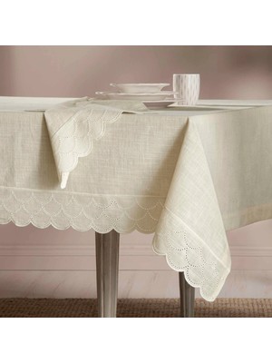 Linens Vivere 150X300 cm Masa Örtüsü Naturel