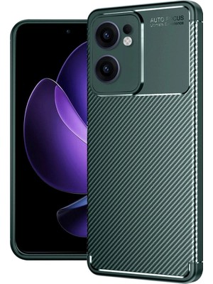 Sb Shopping Reno 13F Kılıf Auto Fus Karbon Kapak - Koyu Yeşil