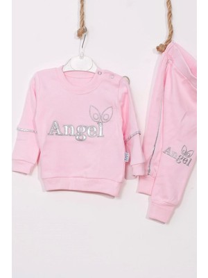 LTG Nova Kanat Detaylı % 100 Pamuk Kız Bebek Takımı