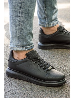 L.A Polo Unisex Siyah Spor Ayakkabı Düz Tabanlı 1. Sınıf Malzeme ile Rahat Kullanım