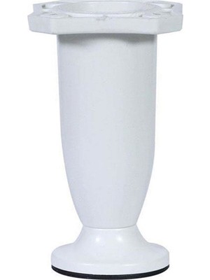 Badem10 Ayarlanabilir Dolap Mobilya Koltuk Kanepe Sehpa Ayağı 10 Cm Plastik Beyaz Ayakları