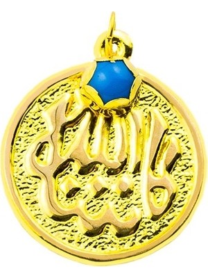 Bilezikci Boncuklu Allah Yazılı 14 Ayar Altın Maşallah