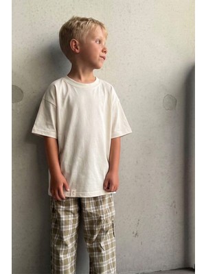 T-Shırt 8-14 Yaş Kırık Beyaz